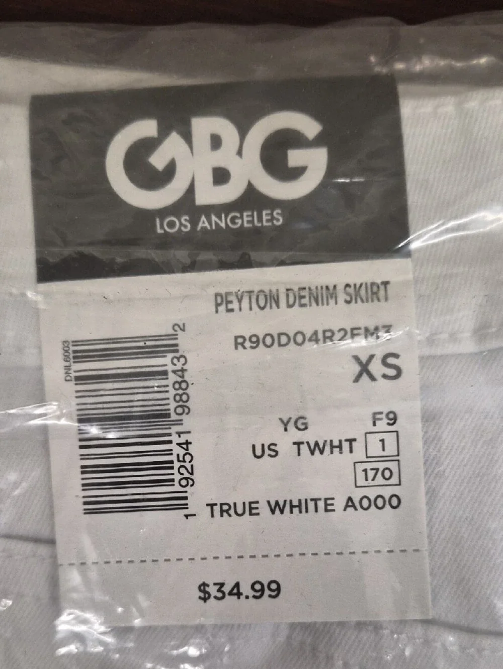 GBG Los Angeles Women's White Skirt Size XS